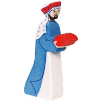 Melchior Krippenfigur aus Holz