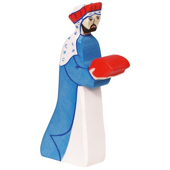 Melchior Krippenfigur aus Holz