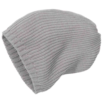 Kinder Strick-Beanie Schurwolle in rosa