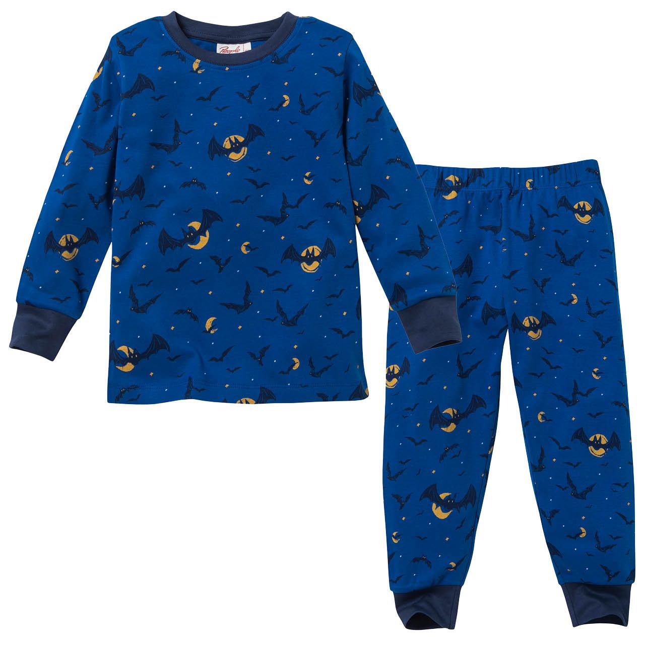 Schlafanzug People Wear Organic langarm Motiv