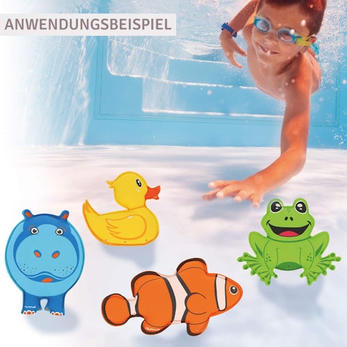 2er Set Tauchtiere aus Neopren Ente und Fisch