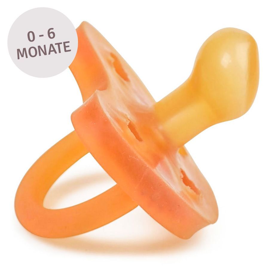 Natursutten Bio Schnuller Butterfly – 100% Naturkautschuk Für Babys 6–12 Monate, Kiefergerechte Kirschform
