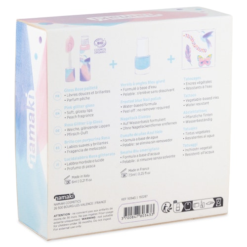 Kinderkosmetik 3er-Set Kolibri blau