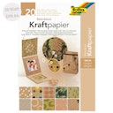 Vorschaubild Motivblock Kraftpapier – 20 Blatt Motivkarton & -papier bunt