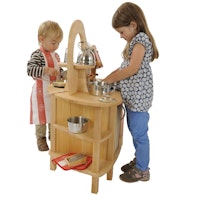 Hochwertige & robuste Spielküche - doppelseitig bespielbar