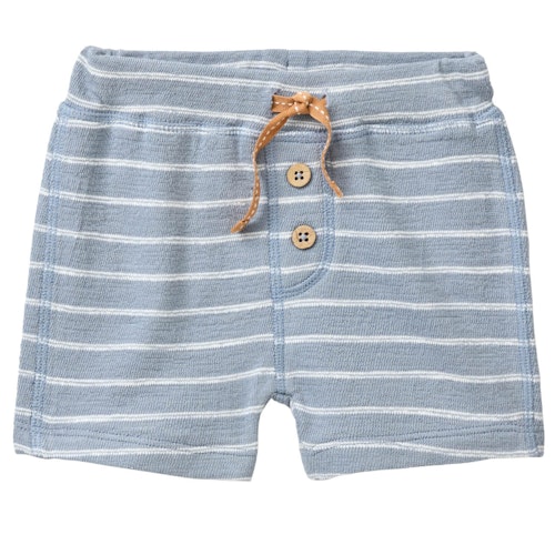 Hochwertige Bermuda Sweat Shorts blau gestreift