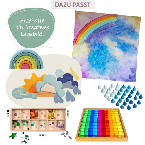 Spieltuch Bio-Baumwolle Magischer Himmel 100 x 100 cm