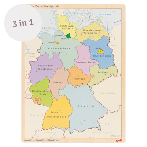 Schichtenpuzzle Deutschland ab 5 Jahre