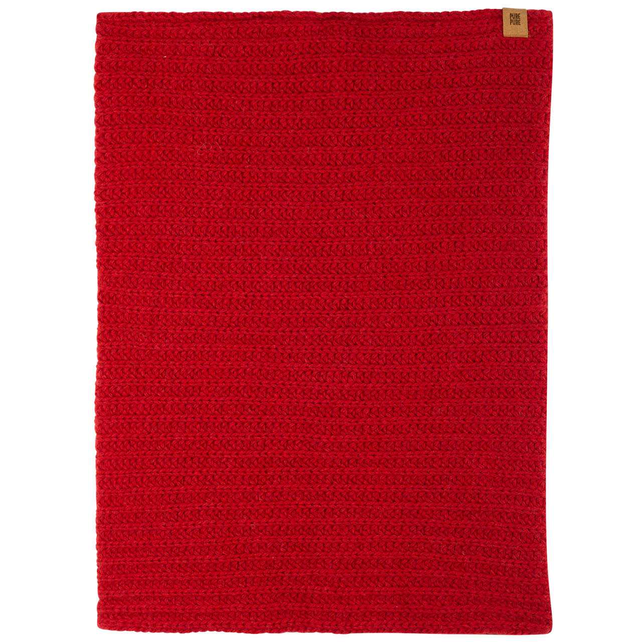 Damen Loop Wolle Kaschmir Mix rot