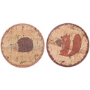 Vorschaubild Kork Untersetzer 2er Set Wald