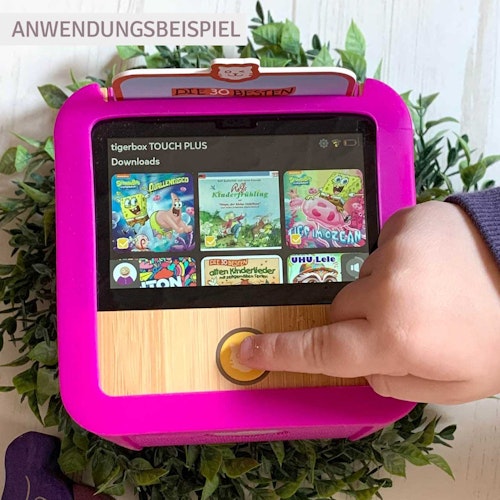 Tigerbox – lila Hörbox für Kinder