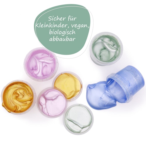 Bio Fingerfarben Glitzer 4er Set MIKA