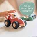 Vorschaubild Schiebefahrzeug aus Kork in rot, ab 18 Monaten