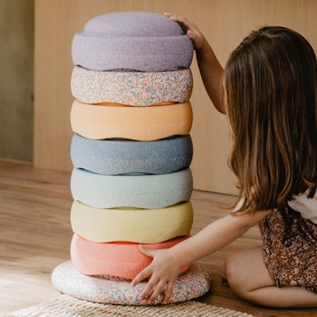 7+1 Stapelstein® original Rainbow classic pastel Set