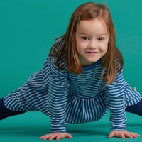 Langarmkleid Rippe