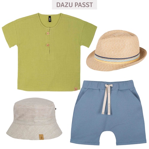 Leichte Shorts in Waffeloptik