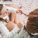 Vorschaubild Natürliche Haarmascara mit Doppelspitze – Pink & Lila