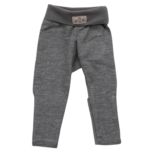 Bündchenhose Wolle Seide Beinumschlag
