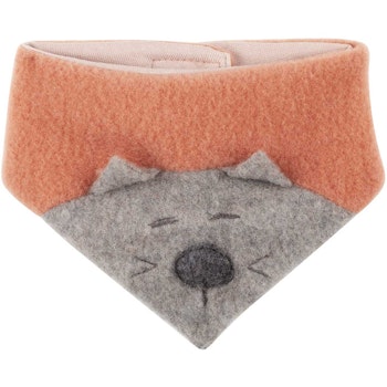 Warmes Dreiecktuch Katze apricot