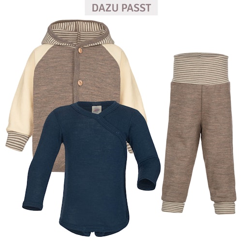 Wolle Seide Wickelbody langarm