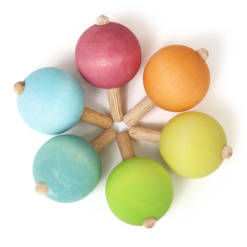 6 Regenbogen Kreisel