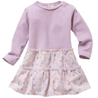 Weiches Rippe Langarmkleid