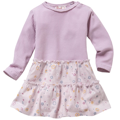 Weiches Rippe Langarmkleid