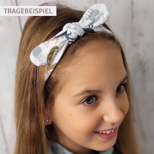 Elastisches Haarband Jersey Pferde