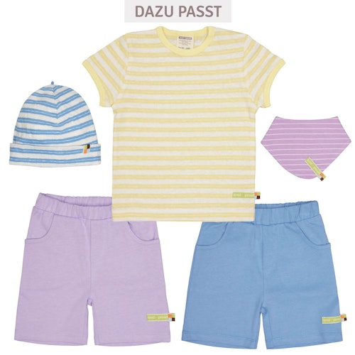 Leichtes Leinen Shirt kurzarm Streifen