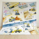 Vorschaubild Spieltuch Bio-Baumwolle Baustelle 100 x 100 cm