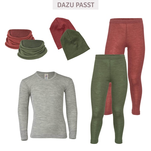 Kinder Leggings Wolle seide