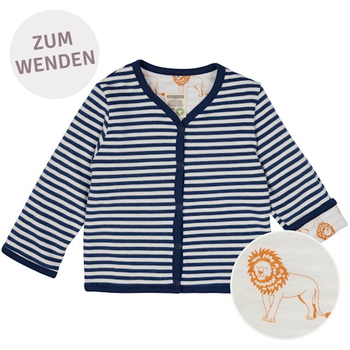 Gestreifte Wendejacke