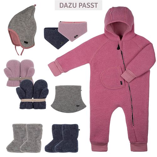 Babymütze Pure Pure Fleece Schurwolle Uni