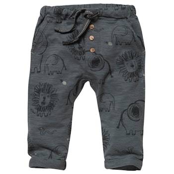 Leichte Jerseyhose Elefanten grau