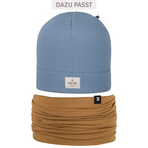 Kinder Beanie uni Waffelstruktur