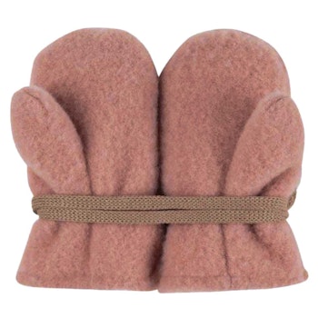 Woll Fleece Baby Fäustel rauchrosa