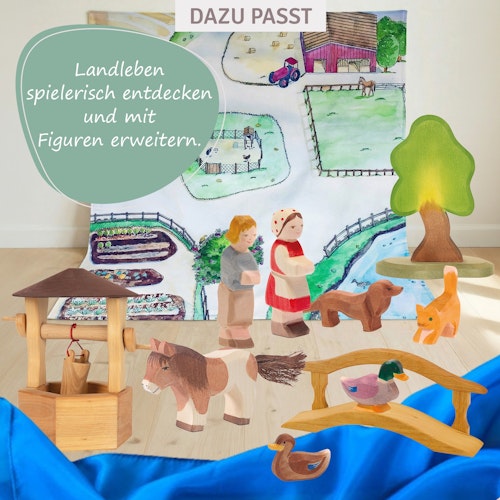 Katze klein Kopf tief Holzfigur 5,5 cm