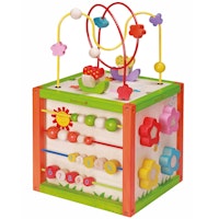 Multifunktionswürfel Garten aus Holz