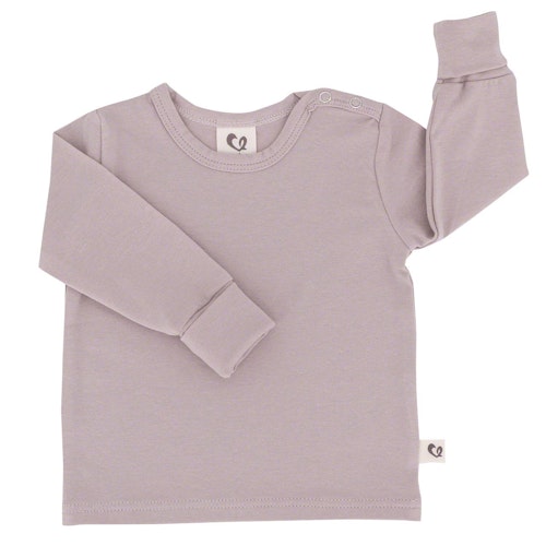 Mitwachsendes Bio Langarmshirt uni