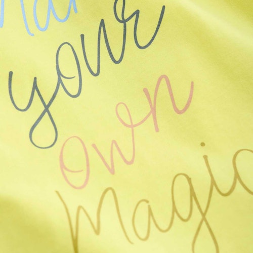 Kurzarmshirt Aufschrift