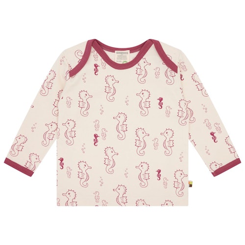 Leichtes Shirt langarm Seepferdchen
