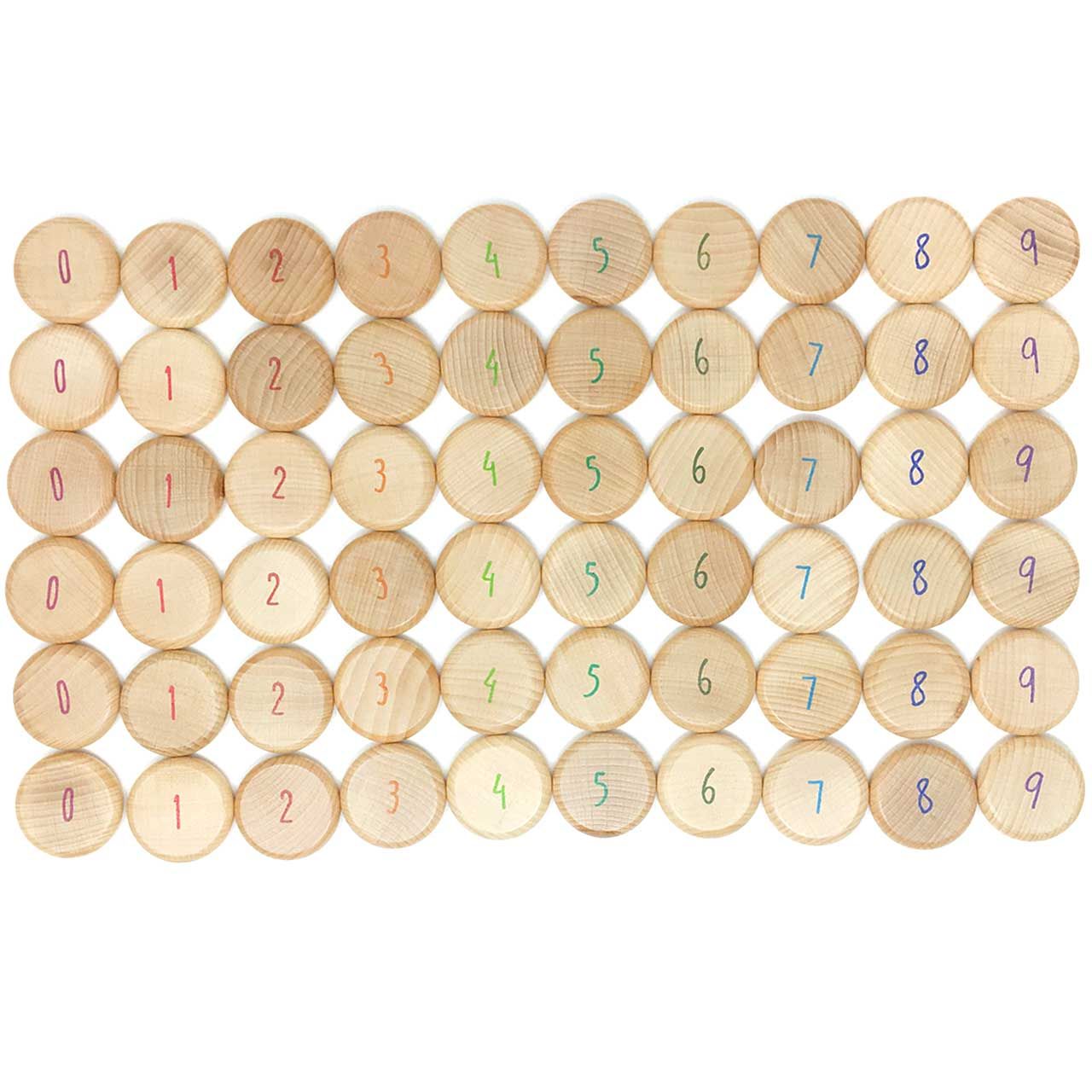 Coins To Count Zählmünzen Holz 0-9 ab 18 Monaten