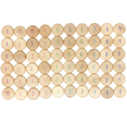 Coins To Count Zählmünzen Holz 0-9 ab 18 Monaten