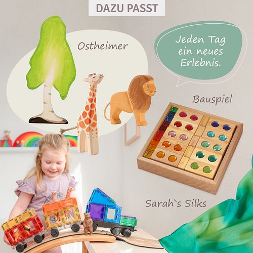 Connetix Magnetbausteine Transportset inkl. Räder 50 Teile