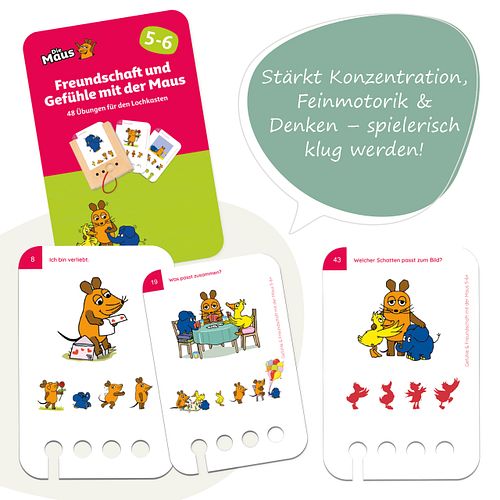 Freundschaft und Gefühle mit der Maus 5-6 J. Kartensatz (ohne Lochkasten)