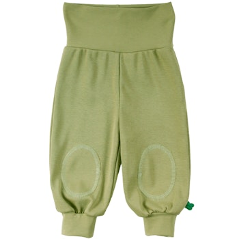 Weite Krabbelhose mit breitem Bund blau