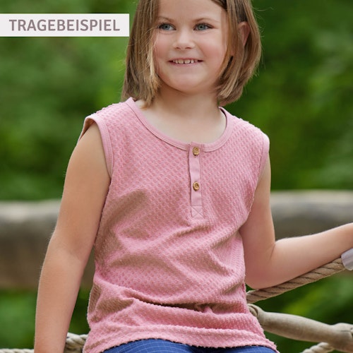 Weiches Frottee Top Pünktchen Design