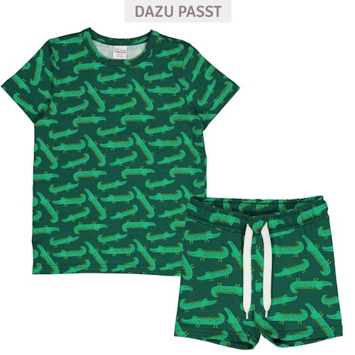 Weite Jersey Shorts Krokodile