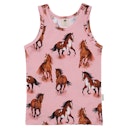 Vorschaubild Baumwoll Unterhemden im Doppelpack rosa Pferde