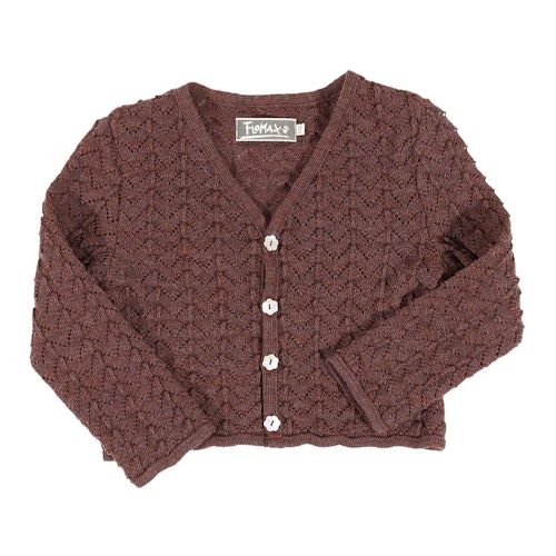 Haselnuss Kinder Strickjacke Schurwolle